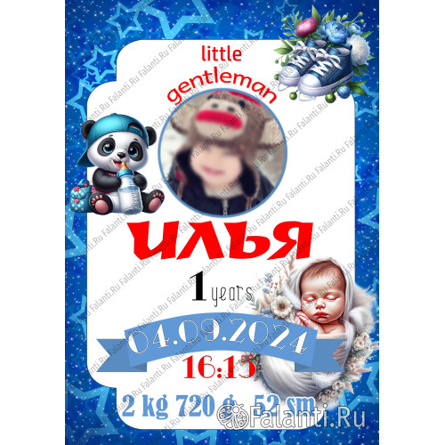 Метрика ребенка Плакат №6