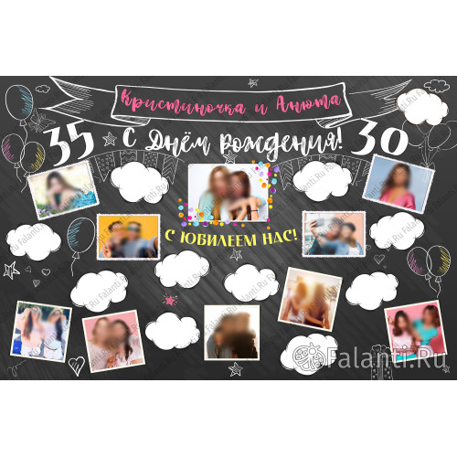 Плакат с поздравлением №7 постер подруге