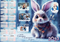 Календарь настенный год Кролика (Кота) №8